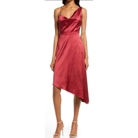 Lulu’s SERENO SATIN DRESS ❤️IN STORES❤️ - Picture 1 of 2